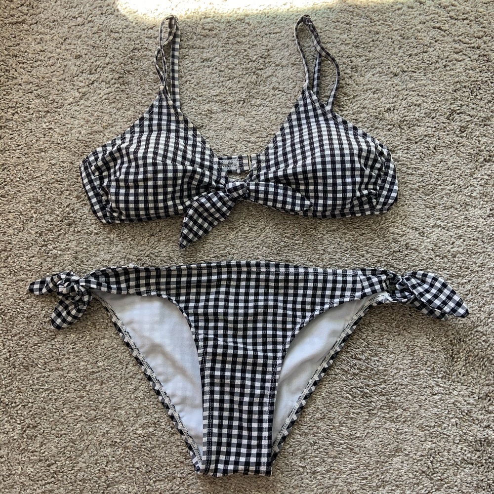Xhilaration Checkered Bikini Set